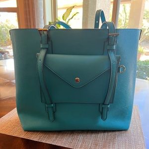 Sondra Roberts BEAUTIFUL Turquoise Tote